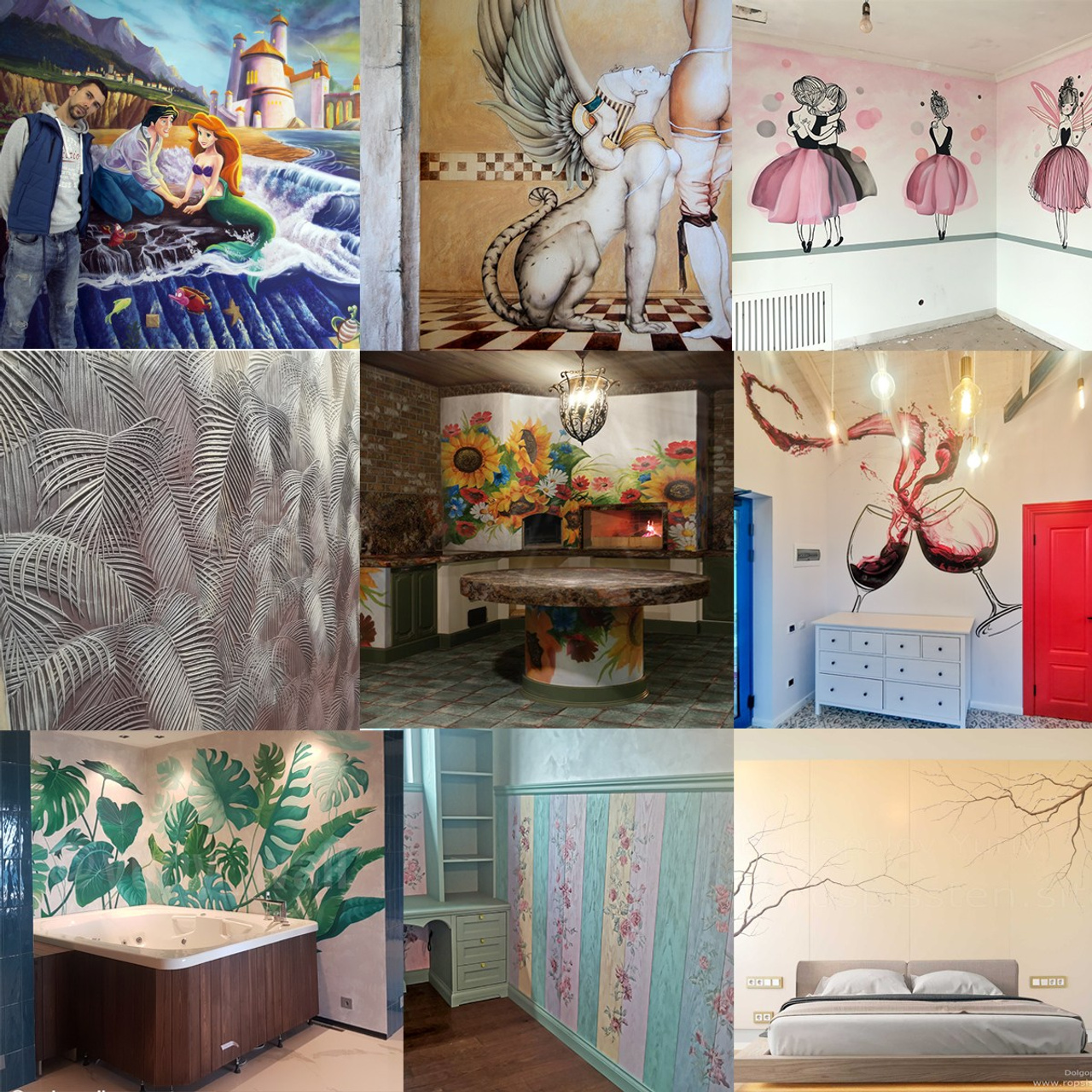 Еще немного росписи стен