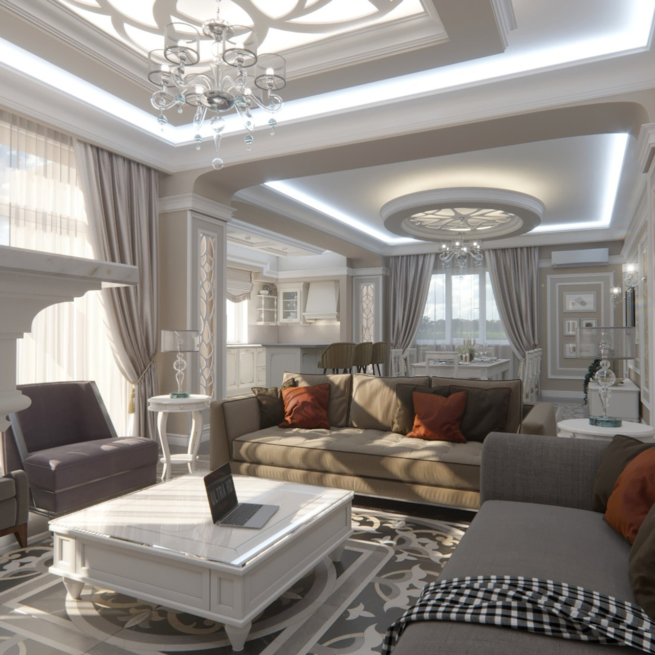 Дизайн интерьера в классическом стиле • Авторский дизайн интерьера квартиры, частного дома