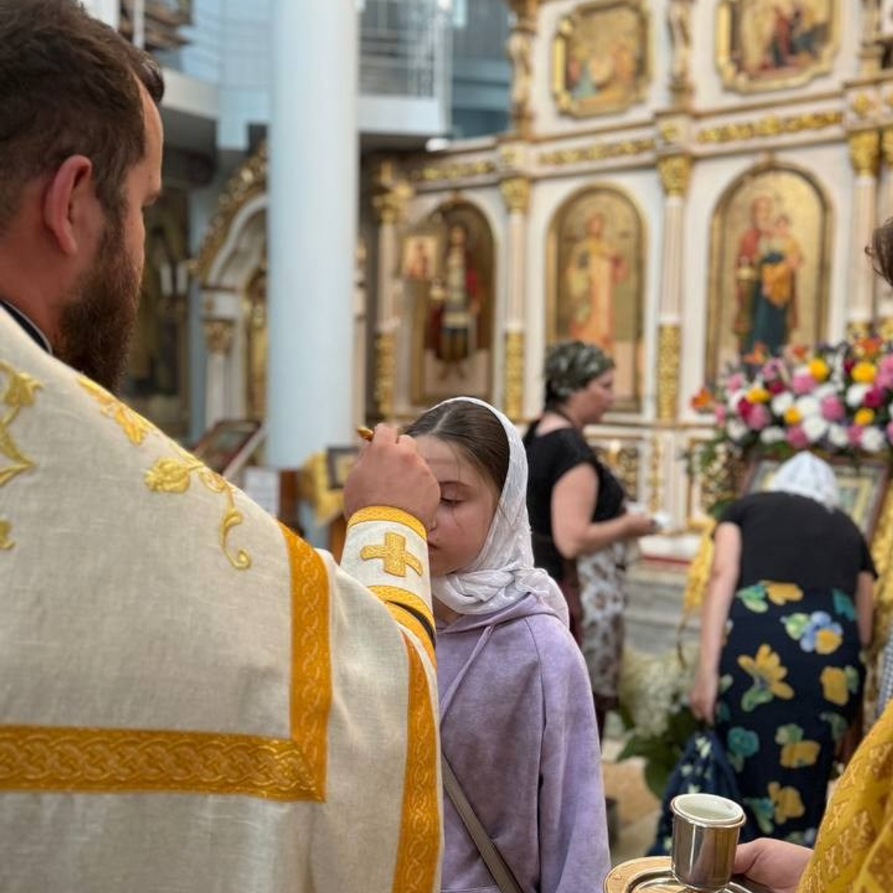 Престольный праздник во Всехсвятском храме. Саратовское Юго-Западное благочиние