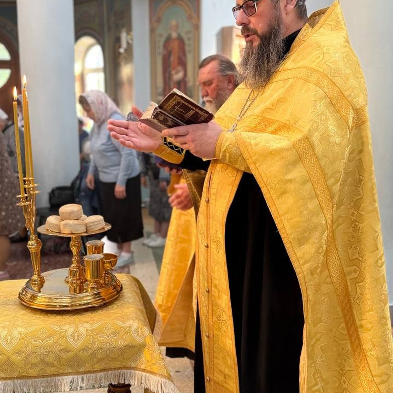 Престольный праздник во Всехсвятском храме. Саратовское Юго-Западное благочиние