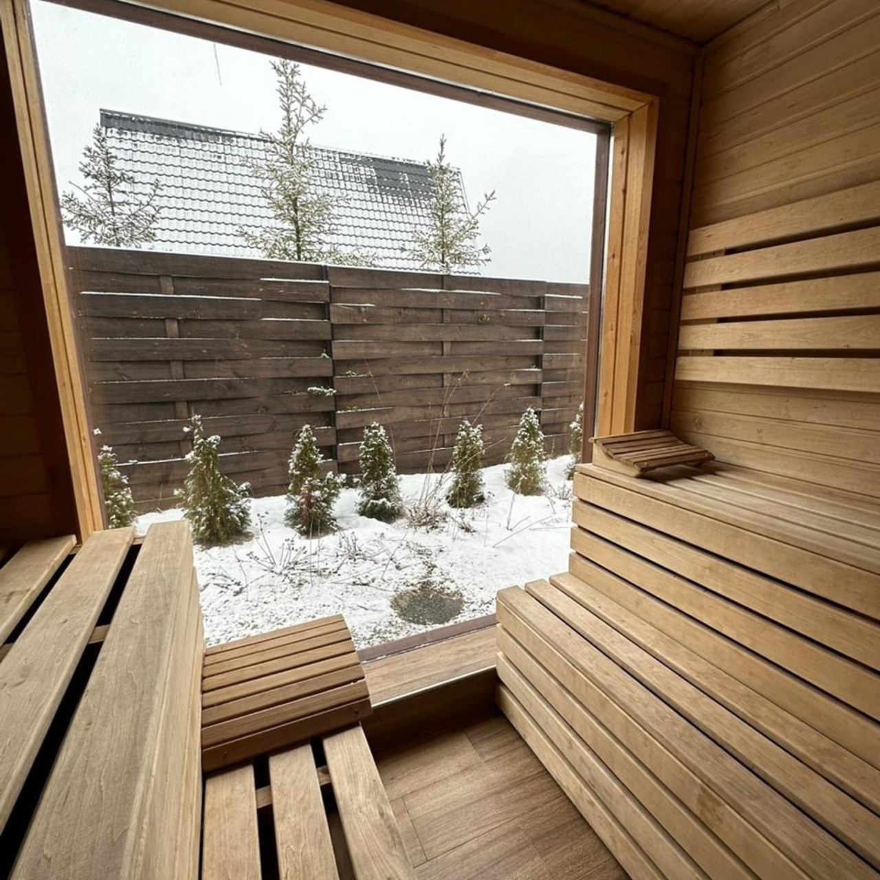 Аренда дома с чаном баней на Новый год - Загородный домик на 6 человек. Коттедж А-фрейм с баней и уличным чаном в Подмосковье - в аренду для отдыха