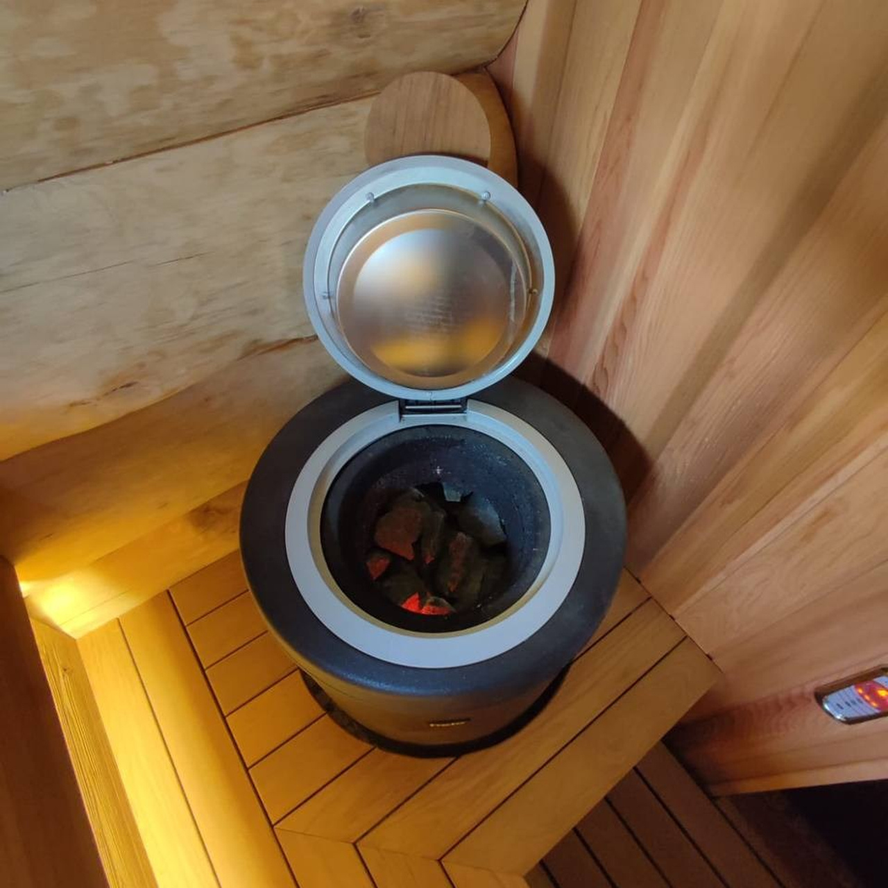 сауна с печью термос