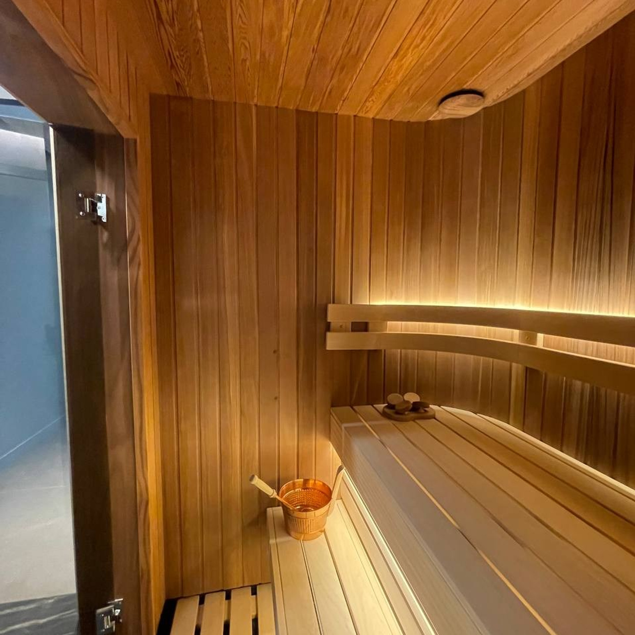 сауна из канадского кедра интерьер