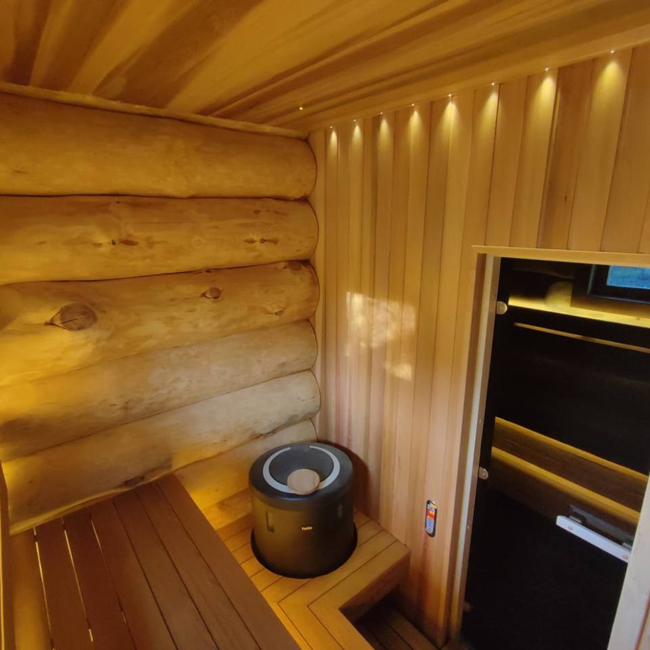 сауна в бревенчатом доме