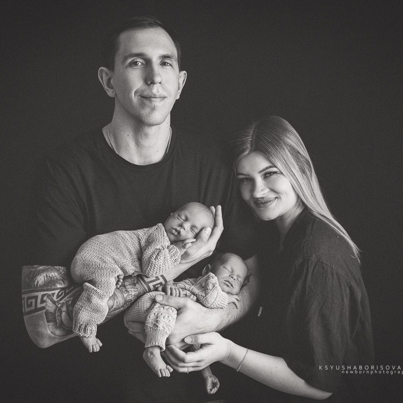 Двойня новорожденные. Фотограф новорожденных в Магнитогорске Ксюша Борисова