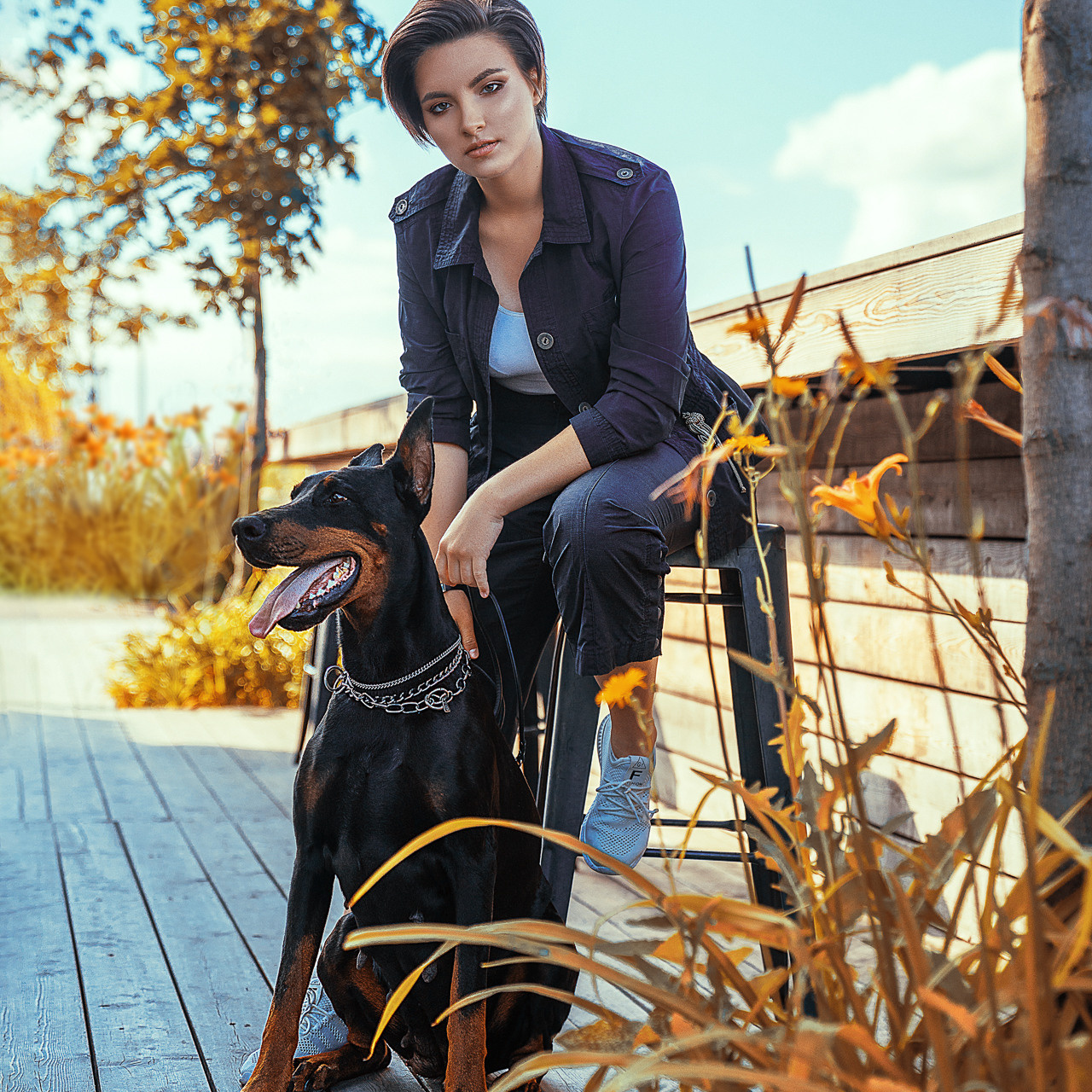 Фотосессия с Доберманом. Фотограф ОСОБЕННЫХ историй в Туле Свищенкова Виктория