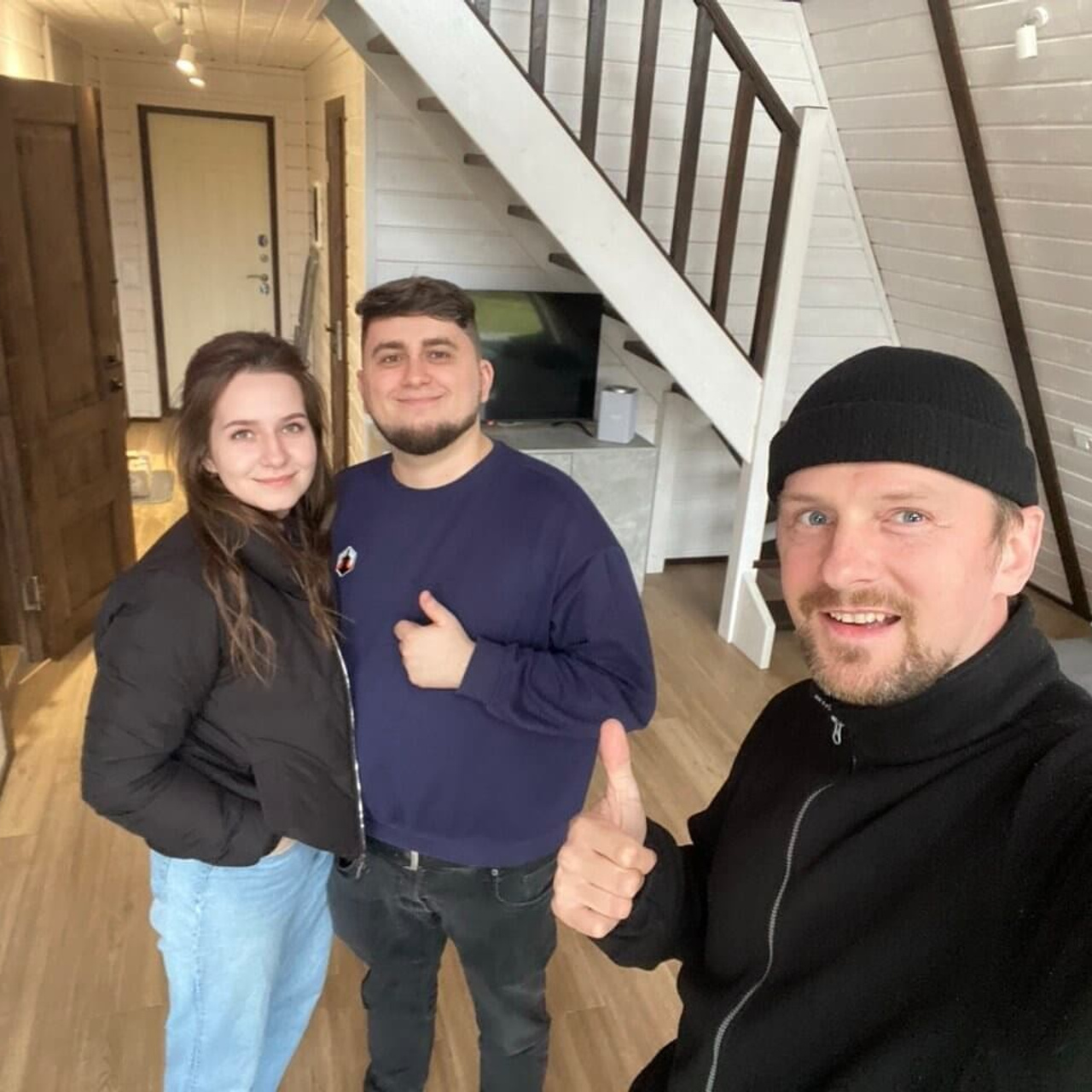 Треугольный коттедж на 6 человек с чаном и баней — Афрейм в подмосковье в аренду