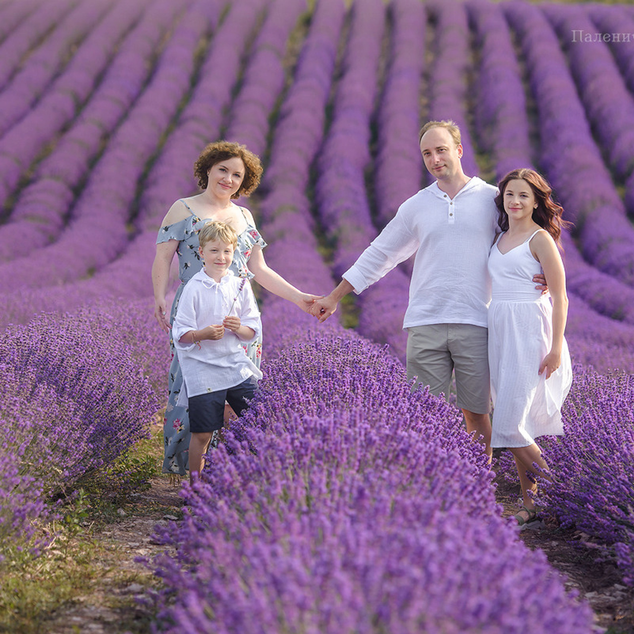 Фотограф ЮБК и Севастополь. Фотосессия в лаванде для многодетной семьи