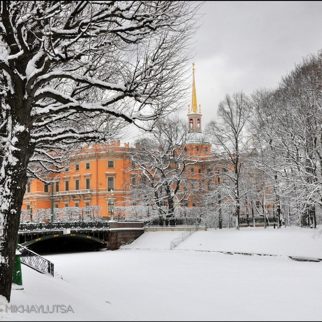 Михайлуца, Зимний Санкт-Петербург. Река Мойка