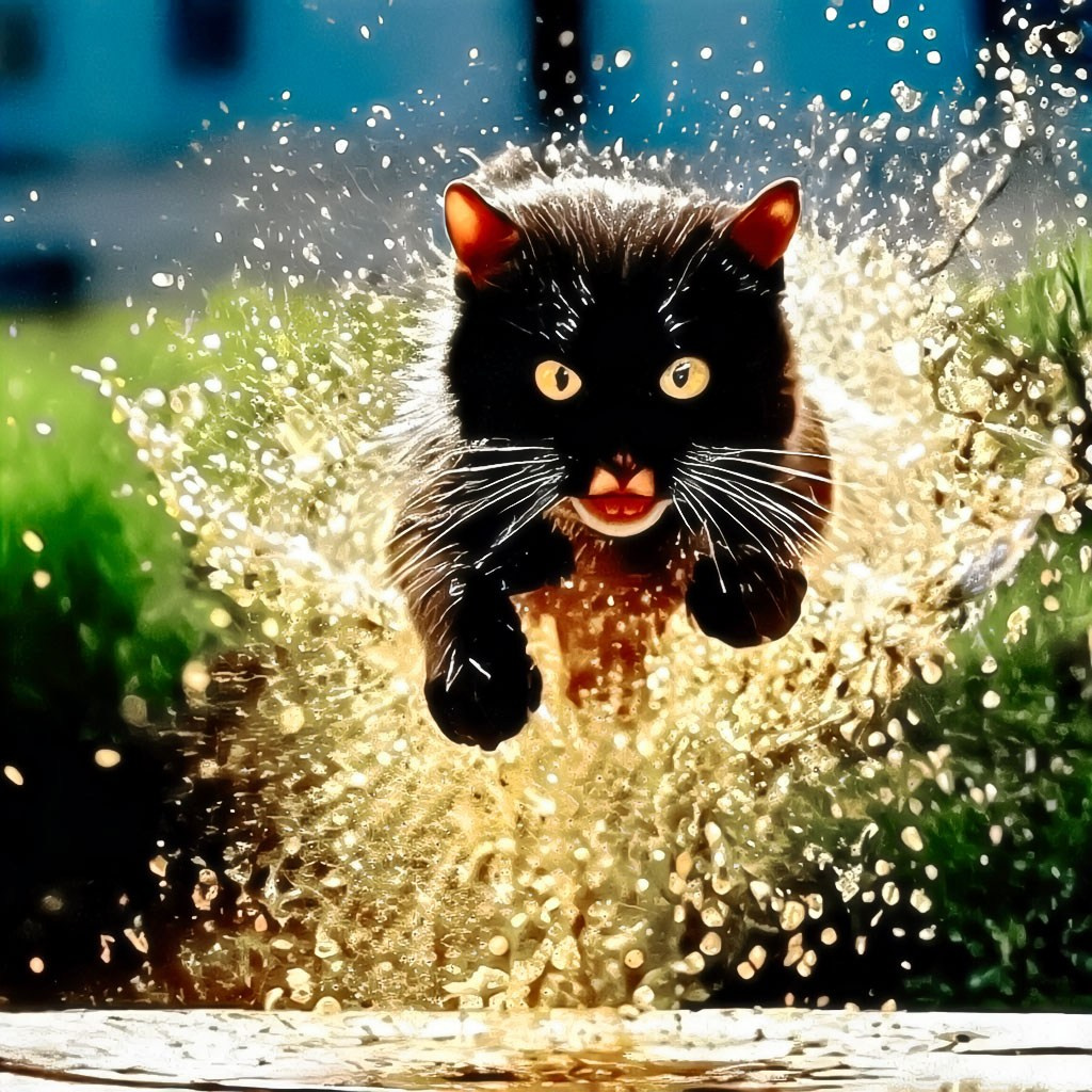 У котов тоже есть паттерны родом из детства. НЕЙРО-АРТы Воеводова