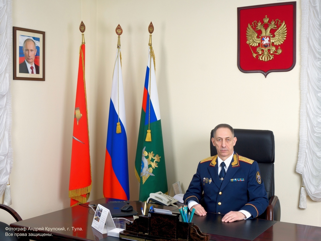 Деловой портрет в серьезном ведомстве. Фотограф в Туле Крупский АнДРей. Фотостудия «КАДР71» в Туле