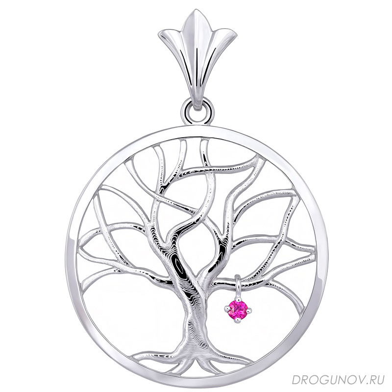 подвеска серебряная дерево