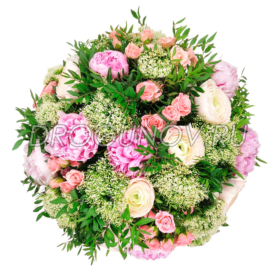 пионы в букете