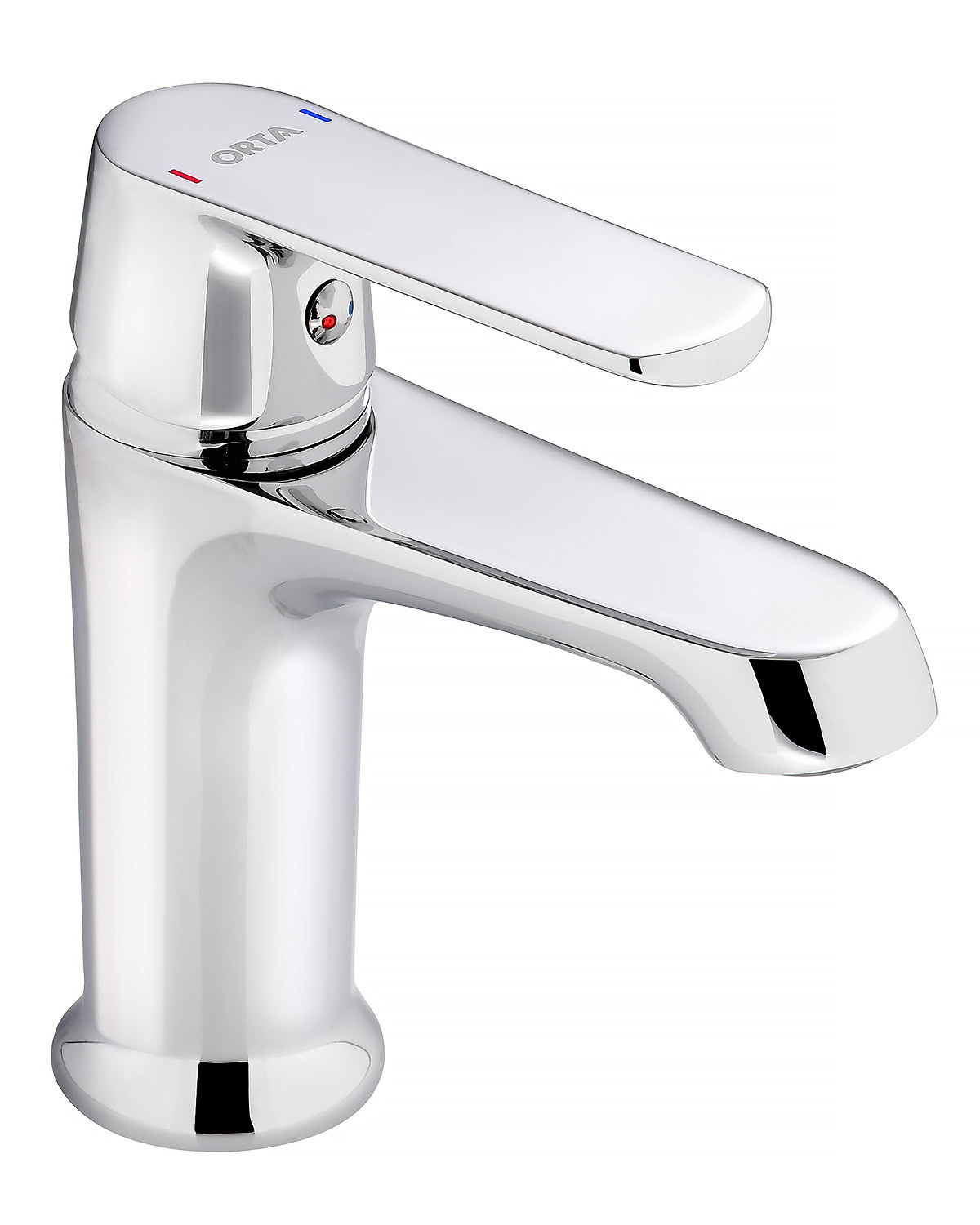 Смеситель для раковины на белом фоне