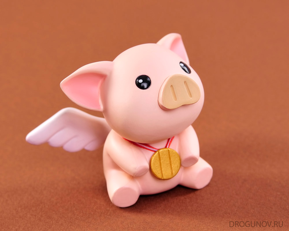 Фигурка поросёнка с крылашками