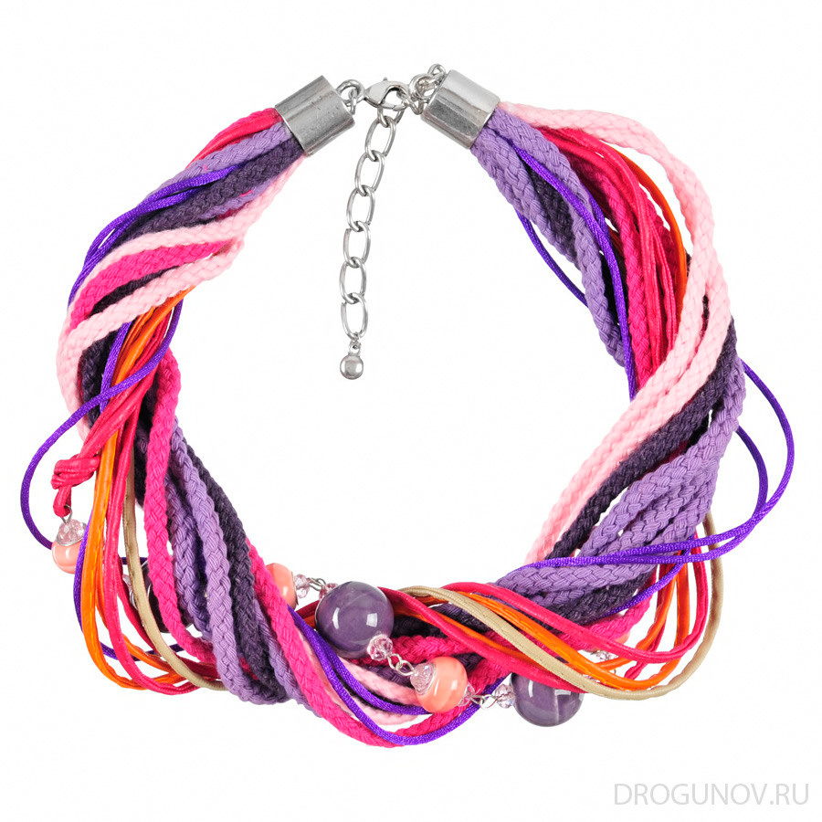 колье кожаное
