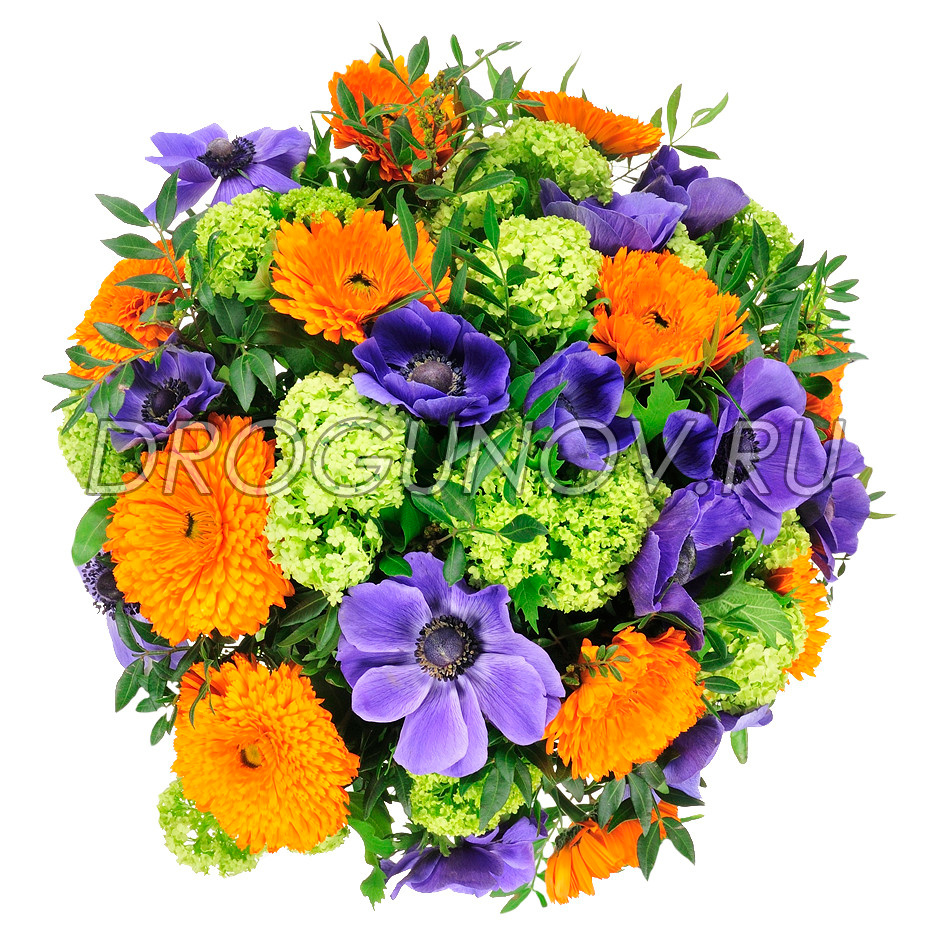 букет вид сверху