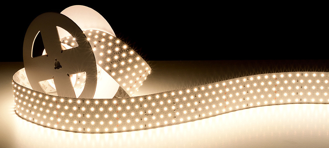 Большая светодиодная лента с теплым светом