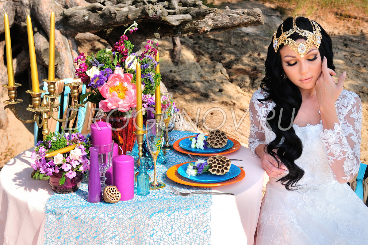оформление стола на свадьбу