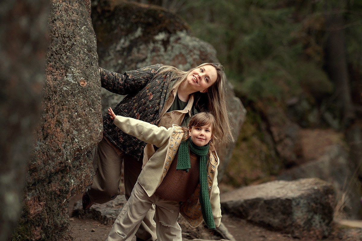 Стильная семейная фотосессия в весеннем лесу. Семейный фотограф Татьяна Надеждина | Москва, Московская область, Ярославль