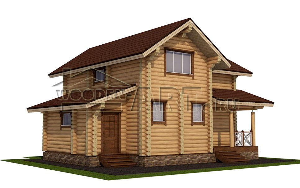 «Роща» 150 кв. м. Проекты деревянных домов