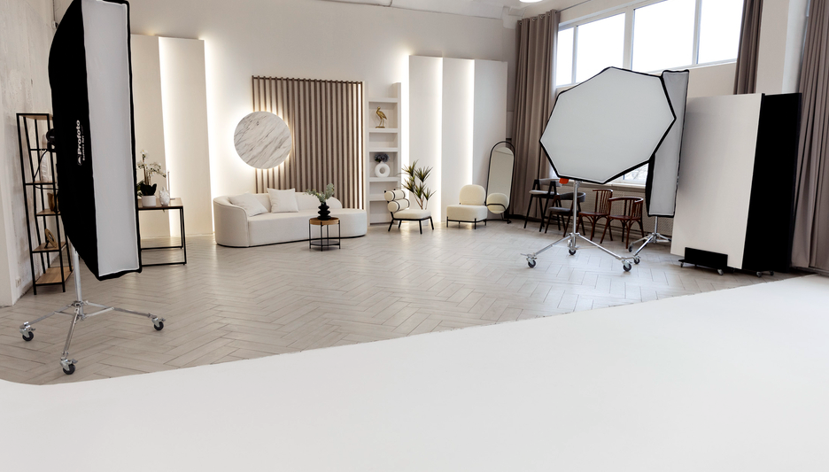 Локация для бизнес-съемки в современном стиле