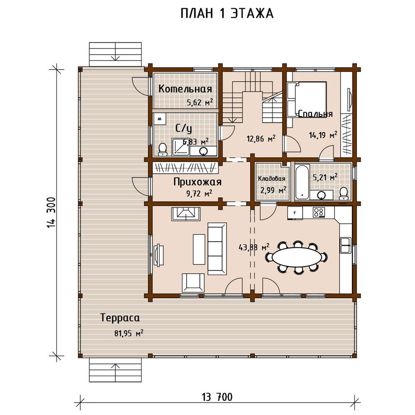 «Волковское» 342 кв. м. Проекты деревянных домов