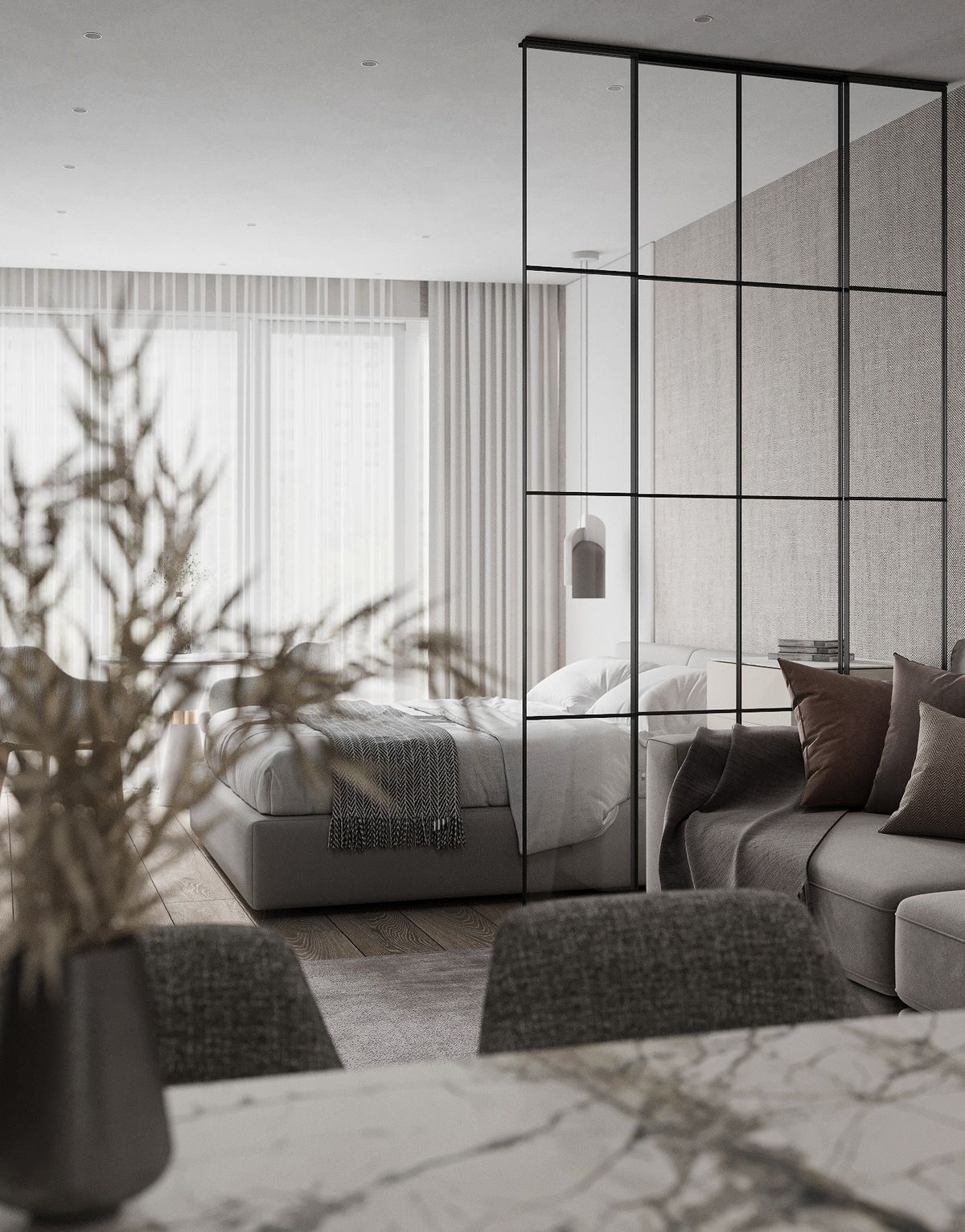 Умное зонирование: функции и эстетика перегородок. Ирина Змазнева_Дизайнер интерьера_Новосибирск