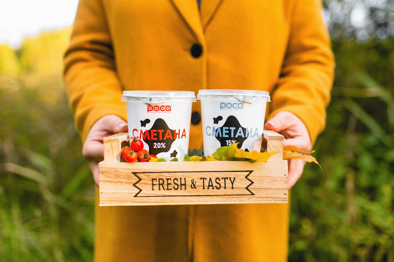 Фуд съемка молочной продукции комбината Роса в Смоленске. Фотограф | Михаил Буш Смоленск