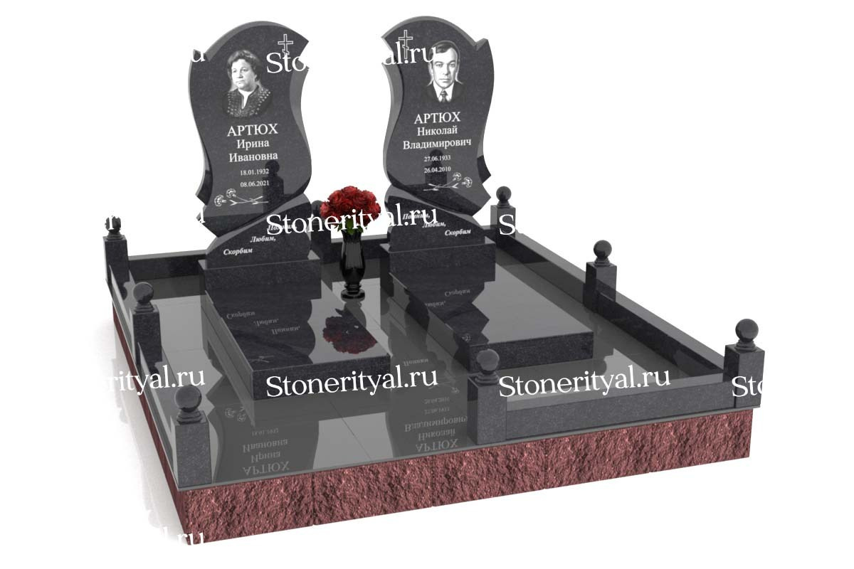 Семейные памятники. Изготовление и установка памятников в Москве и МО