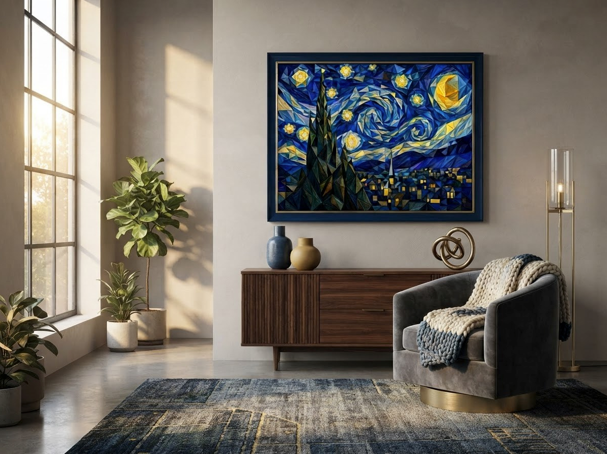 Звездная ночь. Эскиз NeoHand Art.
