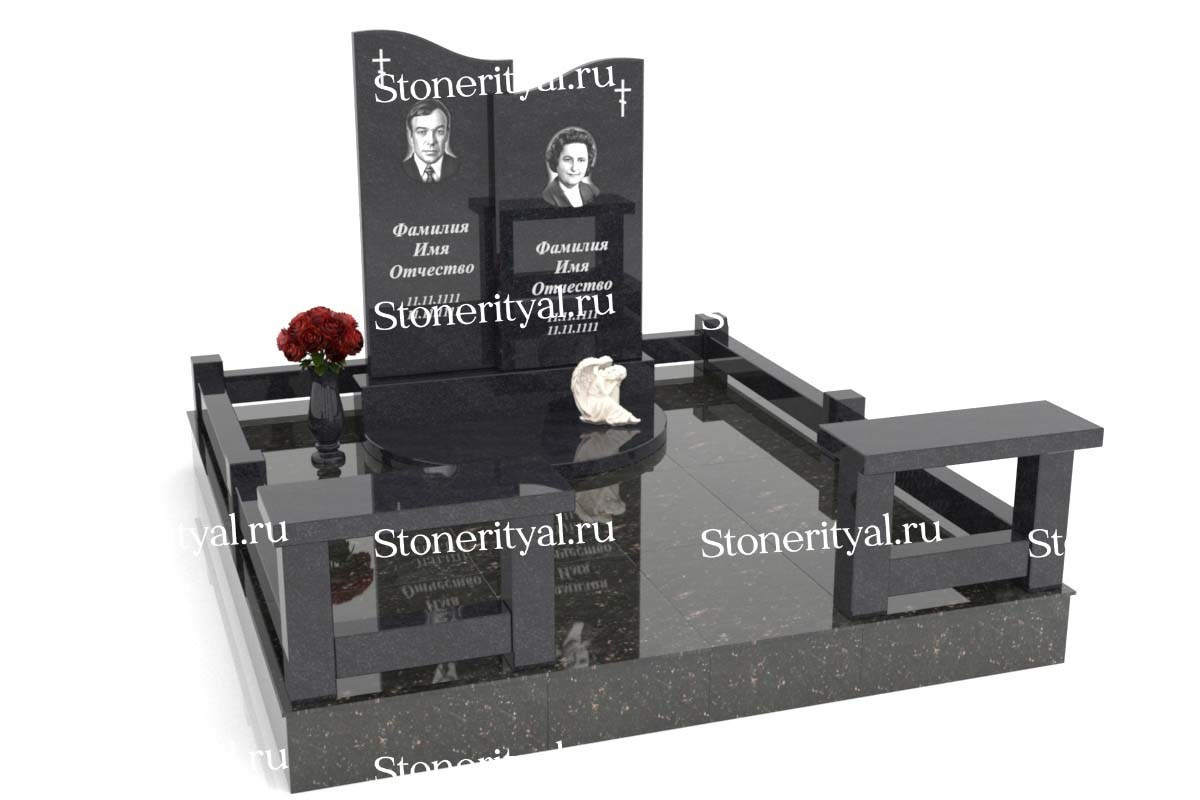 Семейные памятники. Изготовление и установка памятников в Москве и МО