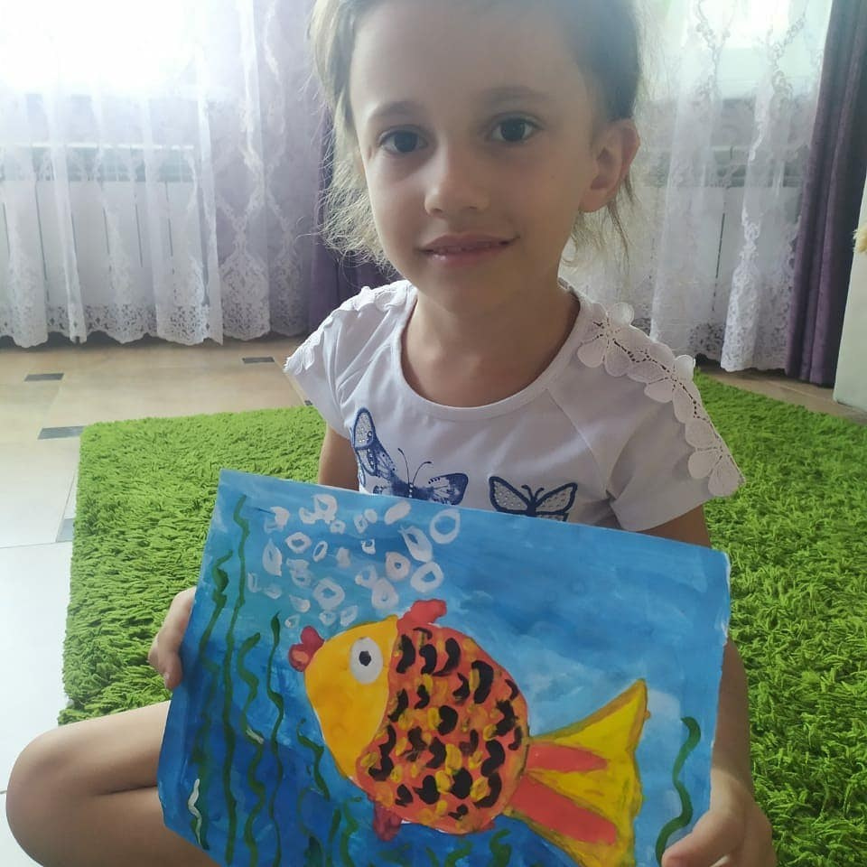 🎨✨ Онлайн-выставка детского творчества: волшебные рыбки и сладкое варенье! ✨🎨