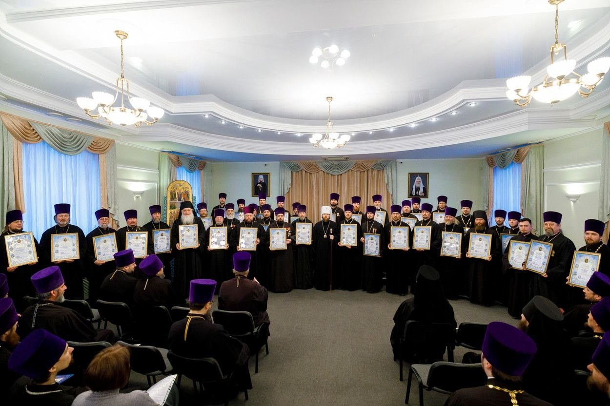 МИТРОПОЛИТ ИГНАТИЙ ВОЗГЛАВИЛ ЕЖЕГОДНОЕ ЕПАРХИАЛЬНОЕ СОБРАНИЕ ДУХОВЕНСТВА САРАТОВСКОЙ ЕПАРХИИ. Саратовское Северо-Западное благочиние