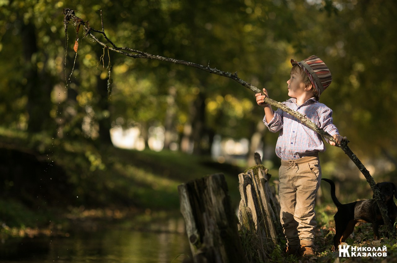 Детская фотосессия на природе. Николай Казаков. Профессиональный фотограф. Преподаватель фотографии