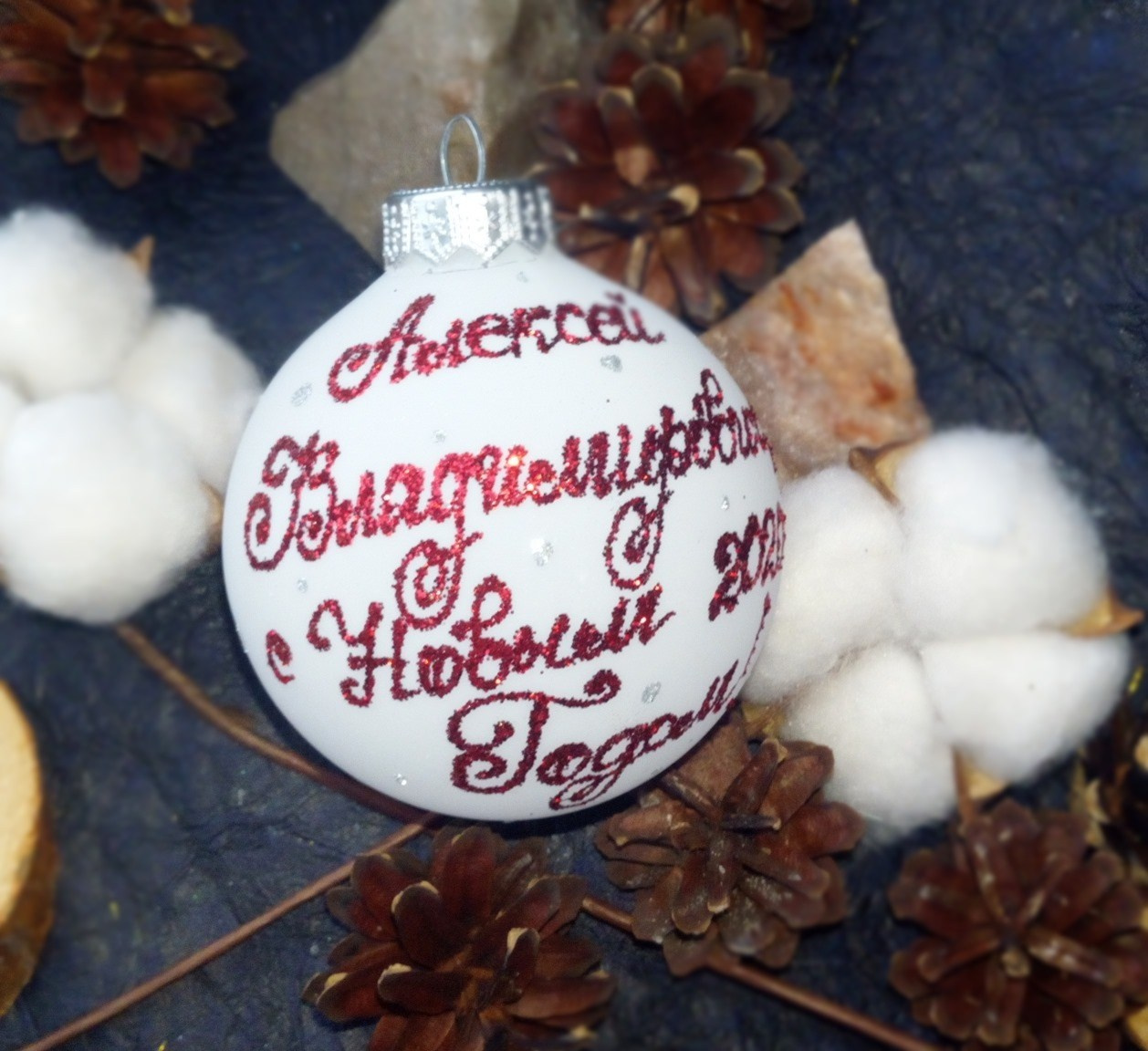 Елочный шар с росписью-Ваш лучший подарок на Новый Год. Арт-вечеринки и мастер-классы в Москве для взрослых и детей