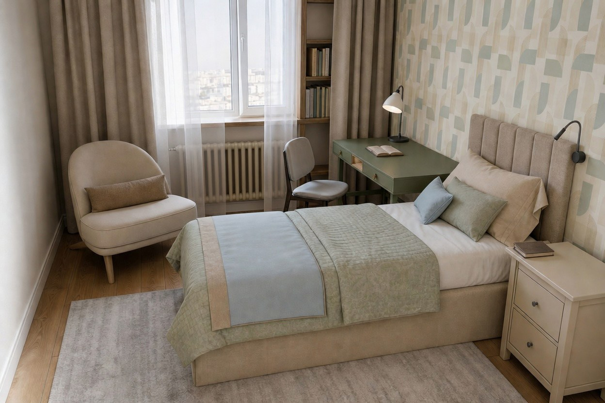 Блик. Квартира 51 м². Мастерская интерьеров Светланы Куксовой. Дизайн и реализация