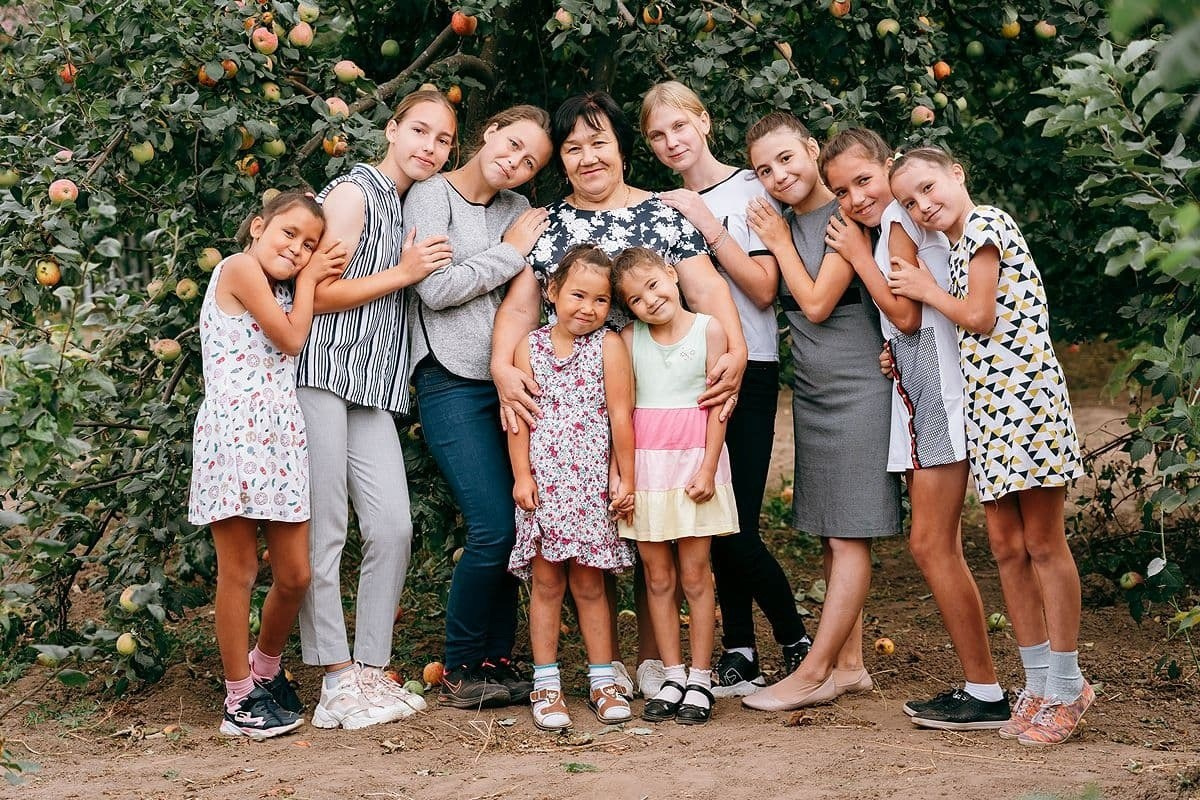 Семейная фотосессия для АиФ, Сто семей - сто детей.