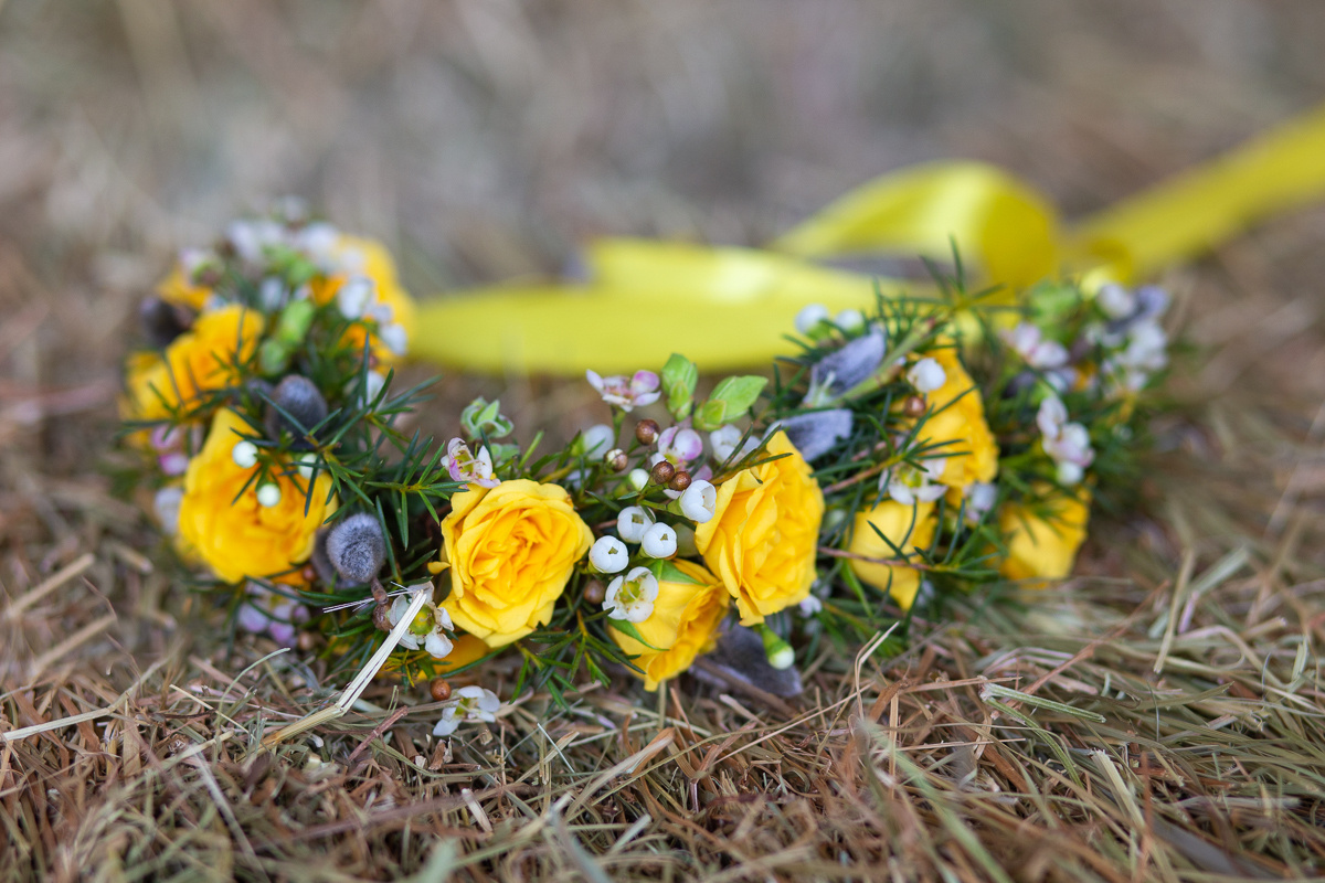 Аксессуары из живых цветов. Флорист Маргарита Гладкова