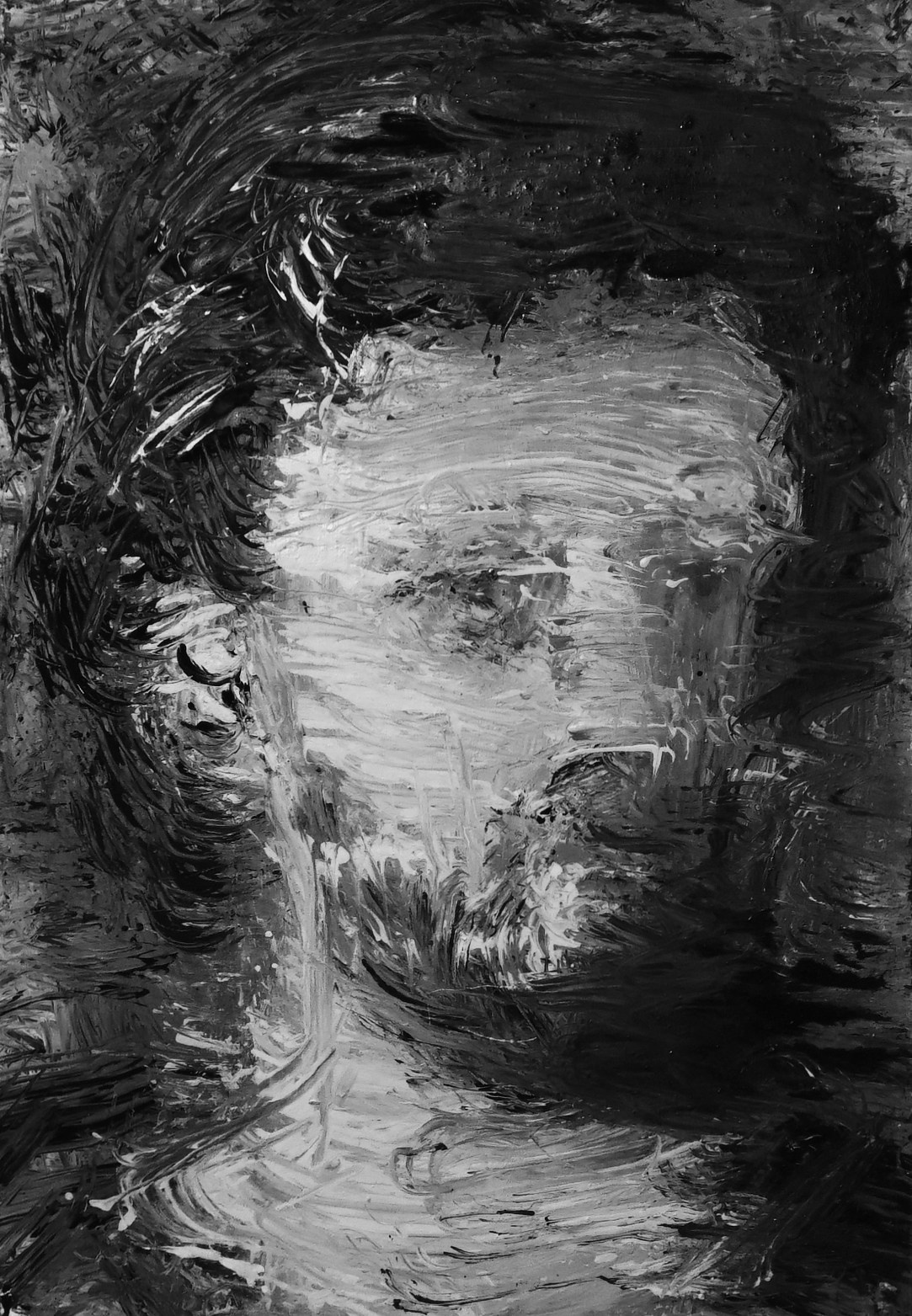 Отражение. Бумага масло, 40×30 см, 2025