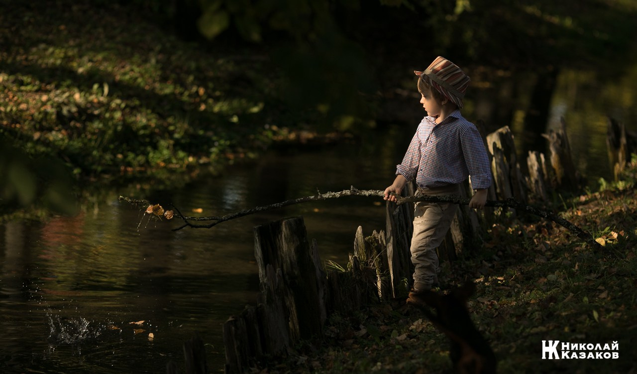Детская фотосессия на природе. Николай Казаков. Профессиональный фотограф. Преподаватель фотографии