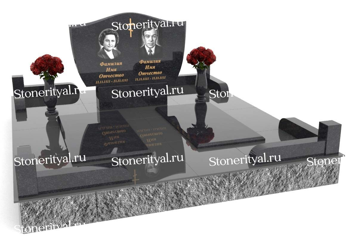 Семейные памятники. Изготовление и установка памятников в Москве и МО