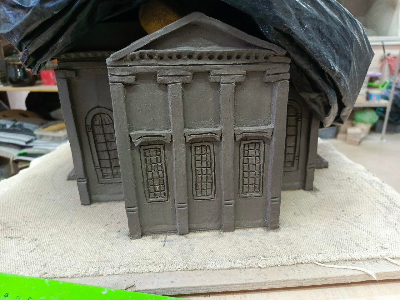 Лепим Троицкий собор. Этапы работы. Макет. Город. Легенды Старого Города.