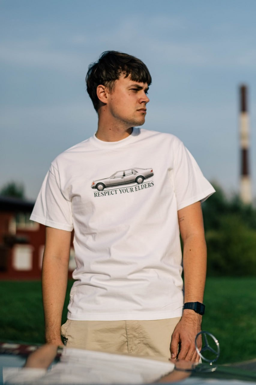 Футболка Mercedes-Benz W140 S-Class (1991-1998). Автомобильный фотограф Антон Цырулев