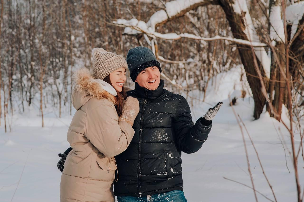 Зимняя Love story. Семейный фотограф в Москве Наталья Чуб, заказать Фотокнигу
