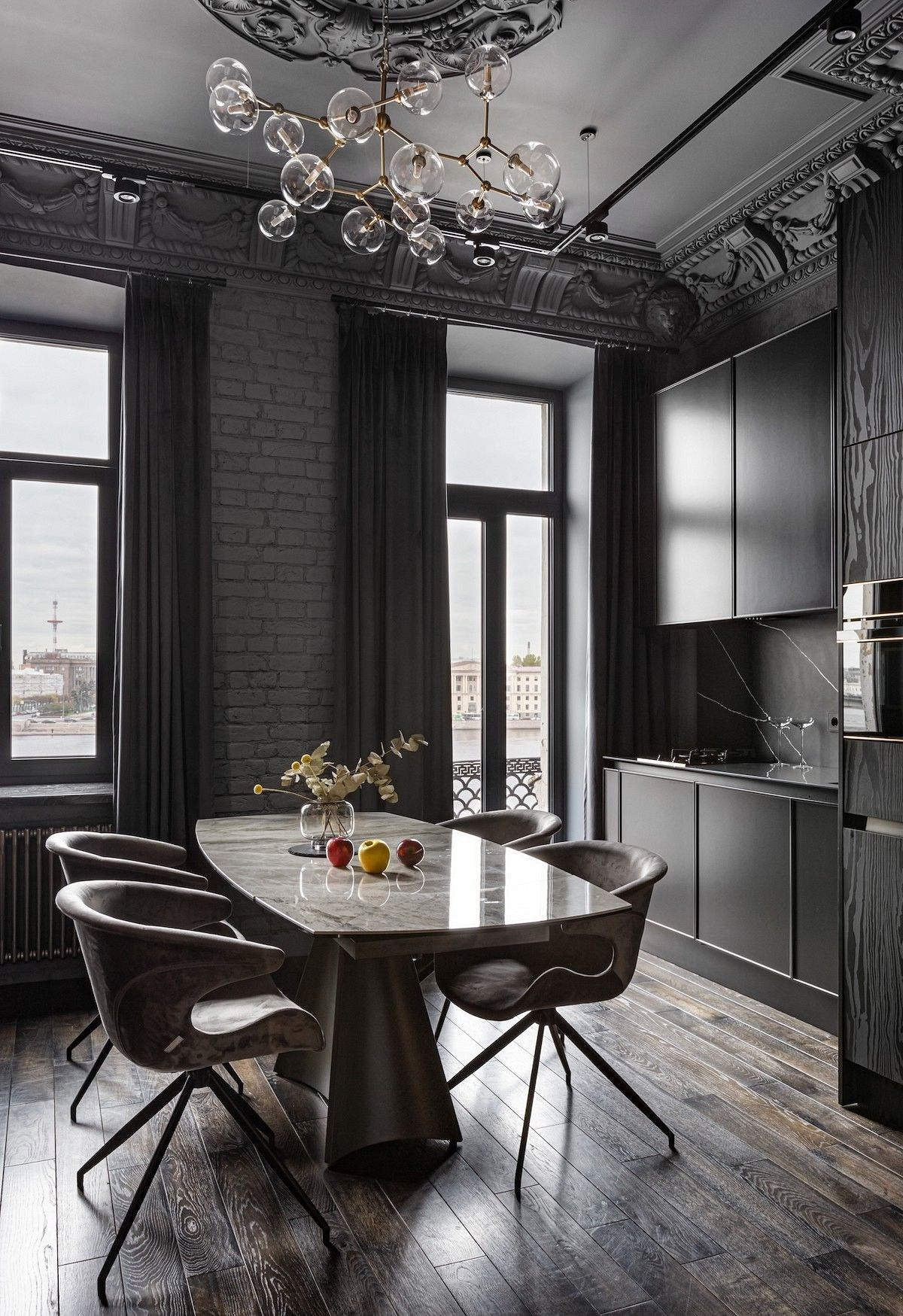 Современный стиль. Металл и Пламя — студия дизайна