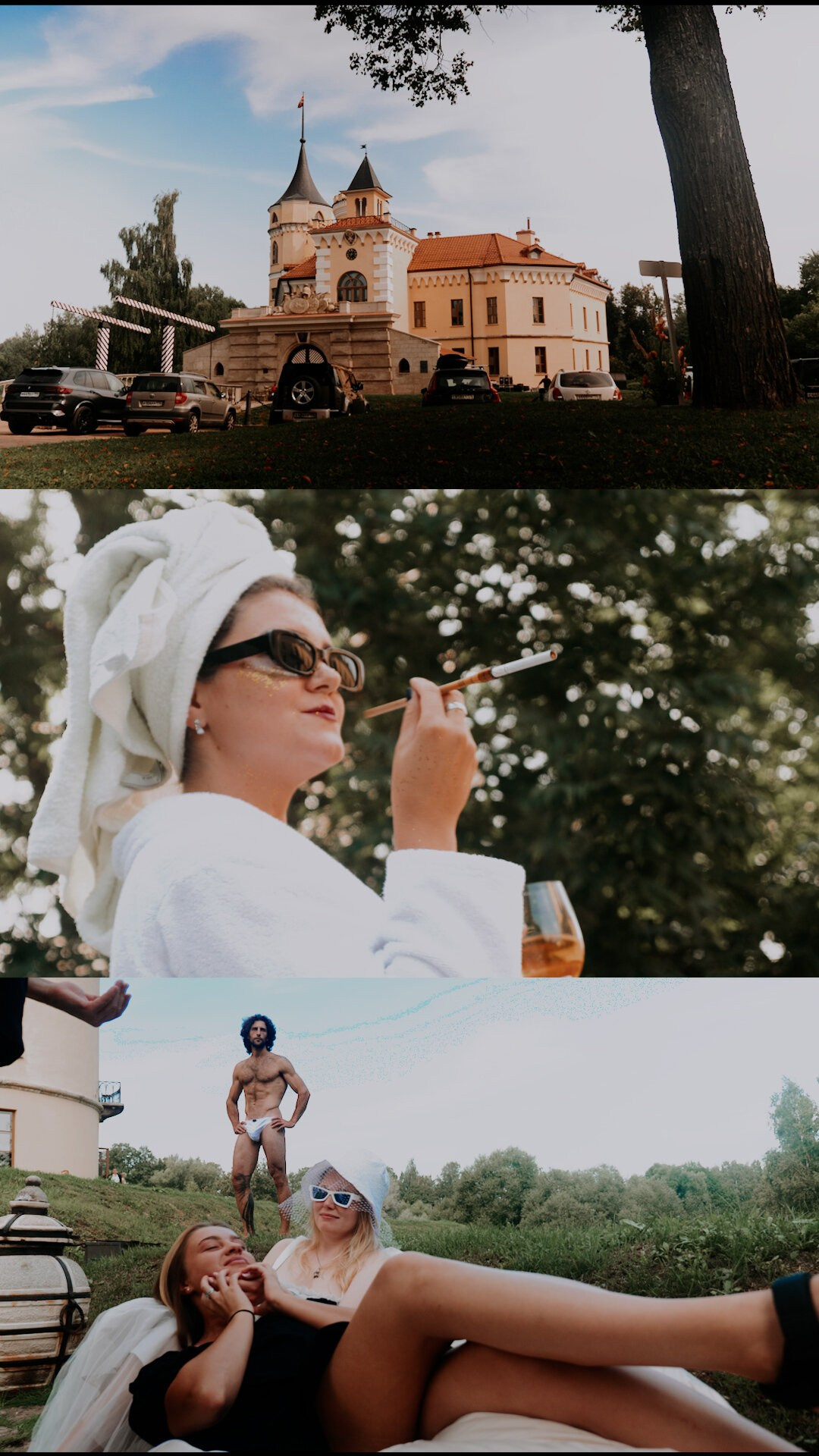 Кадры со съемок в замке БИП