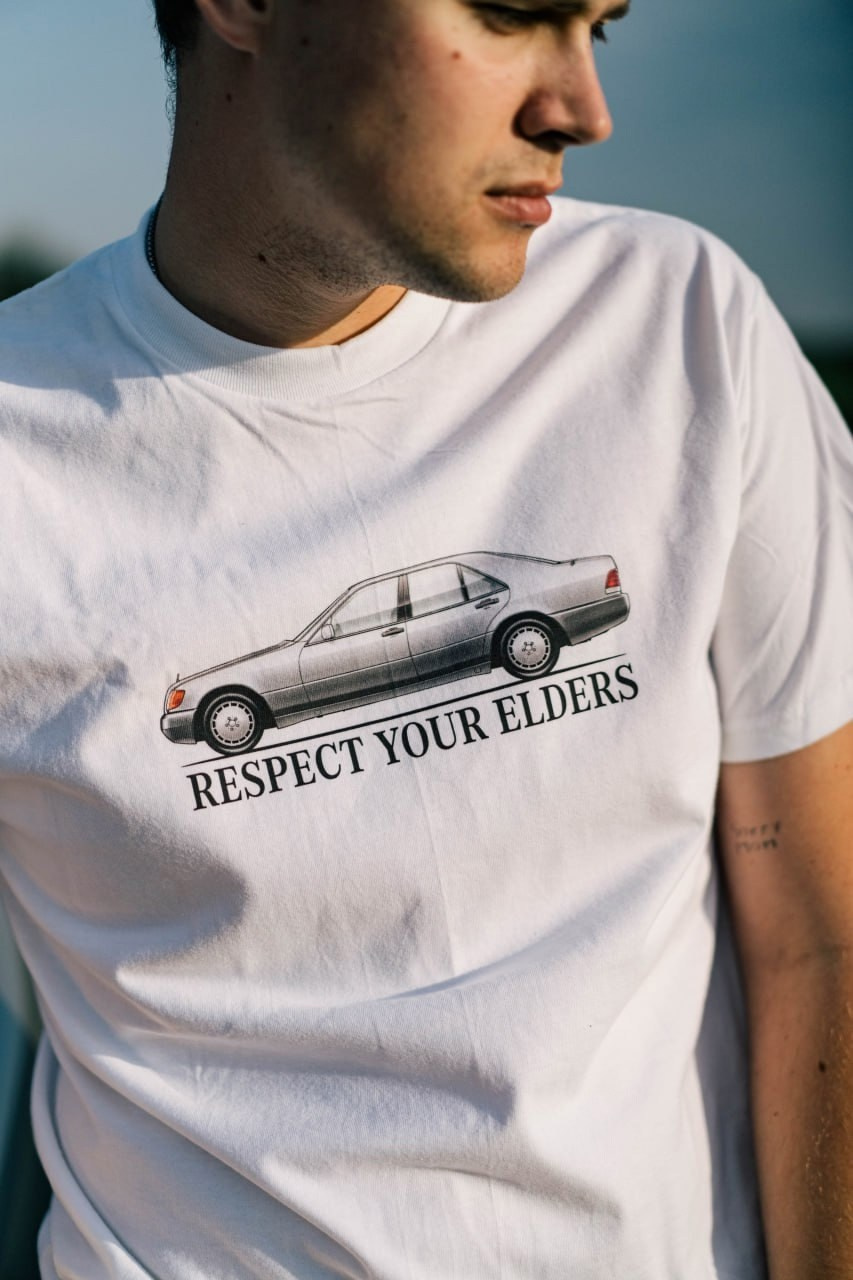 Футболка Mercedes-Benz W140 S-Class (1991-1998). Автомобильный фотограф Антон Цырулев