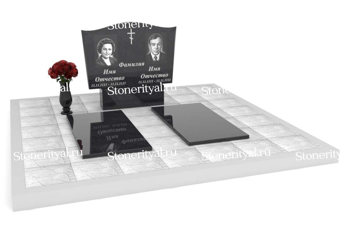 Семейные памятники. Изготовление и установка памятников в Москве и МО