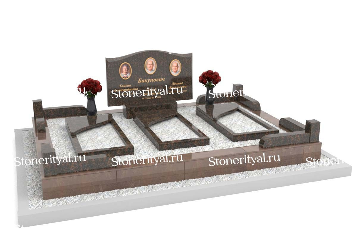 Семейные памятники. Изготовление и установка памятников в Москве и МО